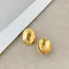 Diseño de Joyería Transfronteriza Europea y Americana, Pendientes Ovalados Grandes, Pendientes de Moda Minimalistas de Nicho para Mujer Venta al por Mayor
