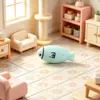 Decoración de accesorio de adorno de escritorio de figura de animal de gato lindo realista de dibujos animados de paisaje en miniatura creativa