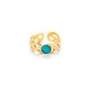 Anillo de acero de titanio multicolor transfronterizo Europa y Estados Unidos diseño femenino retro nicho estilo ins diseño de alto nivel todo-partido apertura