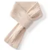 Cachecol de Caxemira para Mulheres 100% Caxemira Pura Outono Inverno Cor Sólida Quente Proteção para o Pescoço Moderno Versátil Tricotado Gola de Tricô Perfurada