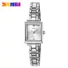 Time Beauty Elegante Compacto Reloj para Mujer con Correa de Acero Simple Versátil Temperamento Casual Cuadrado de Cuarzo Venta al por Mayor