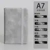 A7 Cuaderno Pequeño Mini Portátil Correa de PU Nota de Negocios Papelería Bloc de Dibujo Venta al por Mayor Personalización 64 Abierto