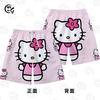 Pantalones Casuales de Dibujos Animados Lindos Kt Hello Kitty de Venta Caliente Transfronteriza Estampado 3D Versátiles Modernos Ajustados Cinco Cuartos