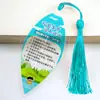 Marcador de Página con Nervadura de Hoja de Advertencia Antiahogamiento, Tema 'Valora la Vida', Objetos Pequeños Prácticos para la Educación Diaria sobre Seguridad para Estudiantes de Primaria