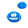 Juguetes de látex para mascotas al por mayor, pelota de juguete duradera resistente a la masticación para perros, balón de rugby, voleibol, juguete para la limpieza de dientes y hacer ruido para perros