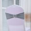 Correa decorativa elástica para respaldo de silla al por mayor Hebilla de flor con taladro correa para silla de hotel boda juego de mesa y silla con hebilla de taladro