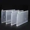 Bolsa transparente gruesa para documentos, bolsa con cremallera de PP, bolsa para archivos, estuche para lápices para estudiantes de primaria y secundaria, bolsa de almacenamiento portátil A4, al por mayor