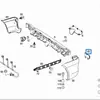 Adecuado para Mercedes-Benz W639 Vito Tira Reflectora de Parachoques Trasero Luz de Parachoques Trasero A6398260440 A6398260540