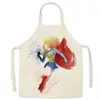 Delantal con estampado de superhéroes Marvel Superman Iron Man Batman adulto niños bata de limpieza ventas directas de fábrica