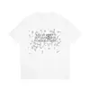 Comércio Exterior Transfronteiriço Ozon Site Independente 2026 Mais Vendido Novo Padrão Abstrato Letra Estampado 2D Camiseta 100% Algodão Manga Curta