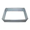 Cama de Plantación de Hierro Galvanizado, Macetero Metálico Rectangular para Patio Exterior, Caja de Plantación para Verduras y Flores, Cama de Flores para Jardinería