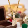 Collar Colgante de 26 Letras Completo de Diamante de Lujo Ligero Nueva Moda Transfronterizo Europeo y Americano 2026 para Mujeres Joyería Hip-Hop de Moda Venta al por Mayor