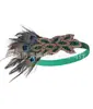 Diadema de Plumas de Pavo Real de los Años 20 Tocados Novia Gatsby Fiesta de Baile Banquete Tocados de Plumas Retro Europeo y Americano