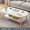 Mesa de centro pequeña para apartamentos pequeños, uso doméstico, mesa pequeña para sala de estar, nuevo modelo 2025, para casas de alquiler, al lado del sofá, mesa de té, mesa de comedor, mesa de suelo
