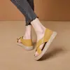 Sandálias Romanas Casuais para Uso Diário Femininas 2026 Novo Estilo de Verão Sola Macia Slip-On Planas Sandálias de Duas Vias