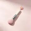 Set de 7 brochas de maquillaje en colores arcoíris y macarrón, incluyendo un juego completo de brochas para polvos y contorno, un juego de brochas dopamina