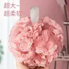 Bolas de Baño Suaves de Encaje y Rosa Flor de Baño Súper Suave No se Desmoronan Bonita Bola de Burbujas Red de Espuma de Baño Esponja Bola