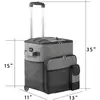 Novo carrinho de viagem com isolamento para piquenique ao ar livre, bolsa de gelo para rebocador de grande capacidade, caixa de isolamento para viagem e geladeira