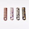 Peine plano para el hogar de gran venta transfronteriza, peine plano europeo y americano tallado color leopardo, peine para el cabello al por mayor
