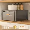 Cesta para Gaveta de Armário Rack de Armazenamento Deslizante Caixa de Armazenamento para Tigelas e Pratos de Condimentos Tipo Gaveta Rack Laminado para Armário Inferior de Cozinha