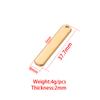 Venta Caliente Comercio Exterior Espejo Acero Inoxidable Tira Larga Varilla Tridimensional Accesorios para Joyería DIY Grabado Láser Colgante