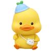 Enfeites Criativos de Pato Amarelo para Carro Boneca Fofa com Cabeça que Balança Enfeites de Interior de Carro Decoração de Bolo de Aniversário de Celebridade da Internet