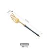 304 Aço Inoxidável Esmeralda Ouro Bife Faca e Garfo Japonês Estilo Vintage Casa Ocidental Comida Talheres Pauzinhos Pequeno Frasco De Bambu Colher De Sopa