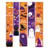 Tapiz de Fondo de Halloween Transfronterizo Hecho a Medida para Decoración de Ambiente de Fiesta de Festival al Aire Libre Banner de Tela Colgante 3X5