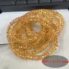 Pulsera de Cuentas Facetadas Planas de Citrino Brasileño Natural para DIY Joyería Original Pulsera de Cuentas Planas Facetadas Pulsera para Regalar