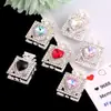Liga Coração de Amor Frasco de Perfume Totalmente Strass Furo Passante Pode Passar Caneta Corrente de Celular DIY Chaveiro Corrente de Bolsa Acessórios de Joia Atacado