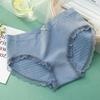 Liquidación S492 Ropa Interior de Encaje de Cintura Media para Mujer Algodón Puro Grafeno Antibacteriano Estilo Japonés Ropa Interior Fresca para Mujer