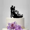 Tarjeta de inserción acrílica para pastel de bodas La cara cariñosa de la novia cara a cara Tarjeta de inserción para pastel Tarjeta de inserción para pastel Mr & Mrs