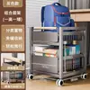 Estante de almacenamiento para mochilas escolares con ruedas, carrito de escritorio móvil para el hogar, estantería para colocar libros, estantería de almacenamiento, armario de almacenamiento