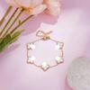 Pulseira de zircônia flor incrustada de diamantes de alta qualidade pulseira temperamento pequena e fresca ultra-brilhante luxo leve vento frio enfeites de mão atacado mulheres