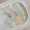 Cuentas Planas de Agujero Grande Estrella de Cinco Puntas con Brillo Fino UV Material para Cadena de Teléfono Móvil Accesorios para el Cabello Accesorios de Joyería Cuentas Sueltas Venta al Por Mayor