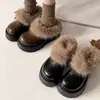 Zapatos para Mujer Estilo Birkenstock de Plataforma Gruesa Cómodos que Aumentan la Altura Feos-Lindos, Nuevos Populares de Invierno 2026 Zapatos Cálidos de Algodón con Peluche