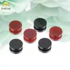 Piedra Suelta de Ágata Roja y Negra Redonda de Fondo Plano, Piedra de Ágata de Superficie Lisa, Accesorios para Incrustaciones de Joyería, Suministro Directo desde la Fábrica de Origen