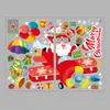 Nuevas Pegatinas de Pared Navideñas Decorativas para Tienda Pegatinas para Vidrio Dibujos Animados Papá Noel Pegatinas de Globos Xh6280