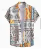 Camisa de Botão Verão Digital Comércio Exterior Transfronteiriço Novo Estilo Camisa Curta Impressão 3D Entrega Direta da Fábrica Atacado Personalizado Poliéster