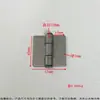 Dobradiça Plana Perfurada Espessa 2,5 mm para Portas de Ferro, Dobradiça Industrial Soldada de Alta Resistência, Dobradiça 40-50-60