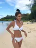 Bikini Nuevo Bikini Acero Push-up Sexy Pecho Cintura Baja Tres Puntos Spa Dividido Traje de Baño para Mujer