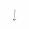 Venta Directa de Fábrica de Pendientes Minimalistas de Acero Inoxidable Estilo Coreano, Modernos y a la Moda, con Piedras de Circonita de Varios Colores, Joyería al por Mayor