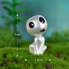 Adornos clásicos de micropaisaje: princesa fantasma, elfo luminoso, árbol, animación alienígena luminosa, adornos creativos pequeños.