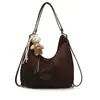 Bolsa Tote Nicho Fosca Estilo Coreano Retrô para Mulheres Verão 2025 Simples Casual Multifuncional Ombro Transversal Tendência