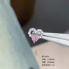 Pendientes de Acero de Titanio 316L, Exquisitos Clavos de Saturno, Clavos de Zirconia Estilo Occidental, Dulces y Geniales Clavos para Cartílago con Forma de Corazón