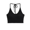 Ins Puro Desejo Sexy Sexy Top Cropped para Mulheres 2025 Elástico Emagrecedor Look Costas Bonitas Sem Mangas Regata Halter
