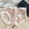 Calcinhas femininas de viscose cintura fina sem costura nude ácido polilático antibacteriano virilha sexy para meninas estudantes