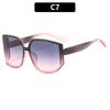 Gafas de sol de mujer de alta gama con lentes curvas de moda, gafas de sol para exteriores con protección solar para Europa y Estados Unidos
