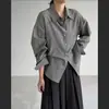 Outono 2026 Novo Cardigan Camisa Feminina Casual Artístico Listrado de Algodão e Linho Manga Longa