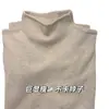 Suéter de Punto Suave y Acogedor de Cuello Semi Alto para Mujer, Top Versátil Otoño e Invierno, Estilo Coreano Adelgazante de Color Sólido, Camiseta Base de Punto de Cuello Medio